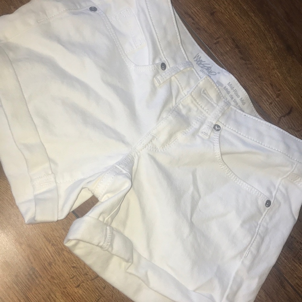 White Midi Shorts